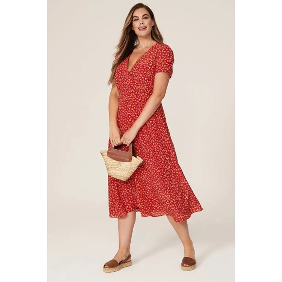 Madewell Dresses & Skirts - Madewell Silk Floral Printed Magdelena Midi Dress Size 10